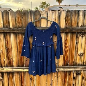 FREE PEOPLE Blue Counting Daisies Dress